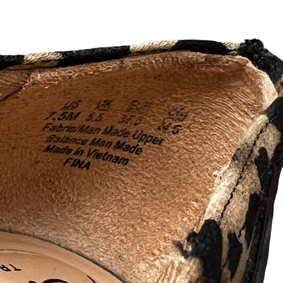 Abella Fina Wedge Pump‎ Women’s 7.5 Leopard Print True Comfort Brown Black - Picture 8 of 9